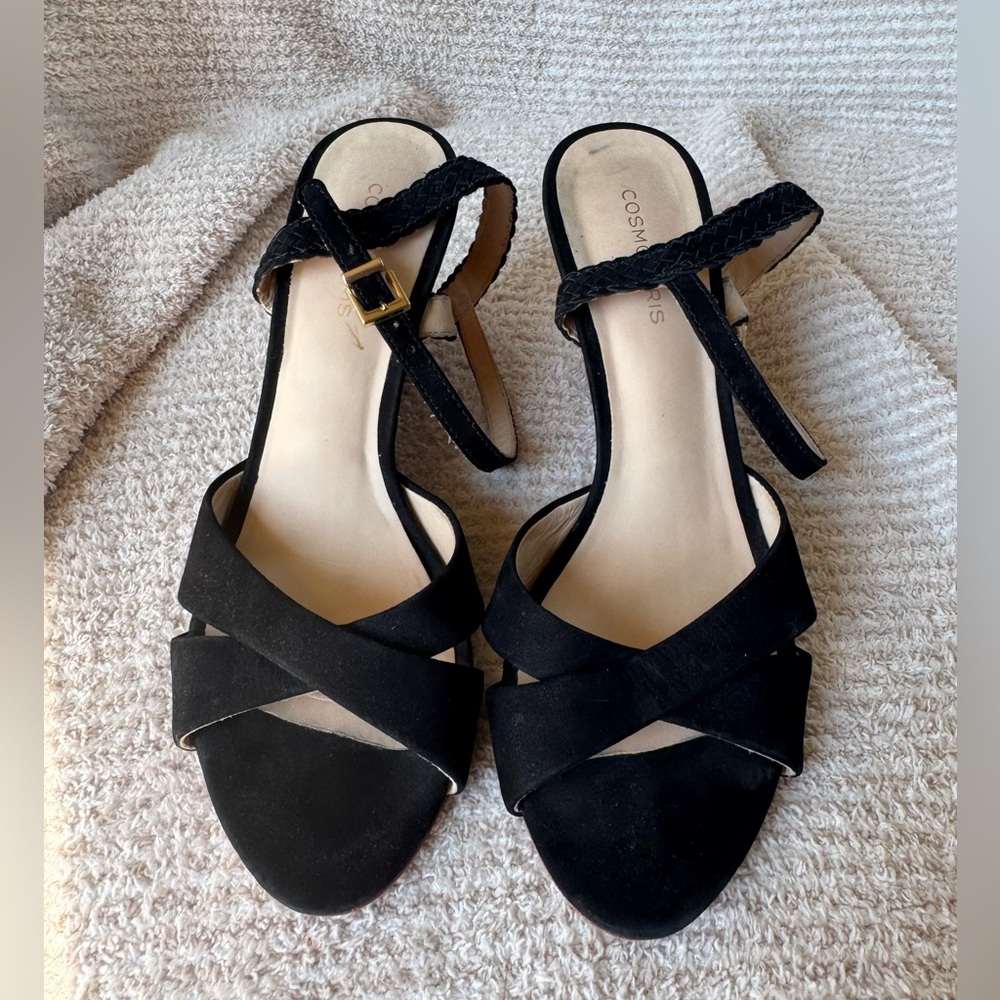 Elegant Black Strappy Heels